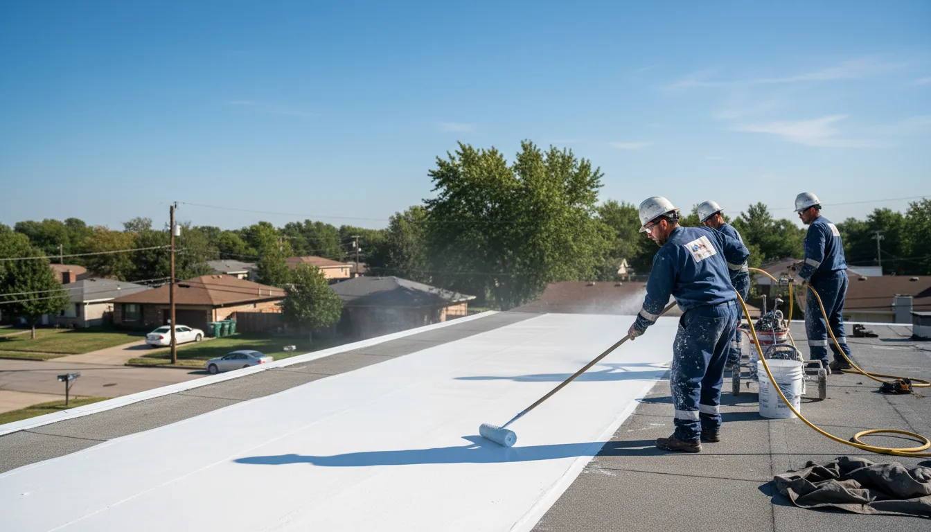Commercial roof coating in Okoboji, IA near me